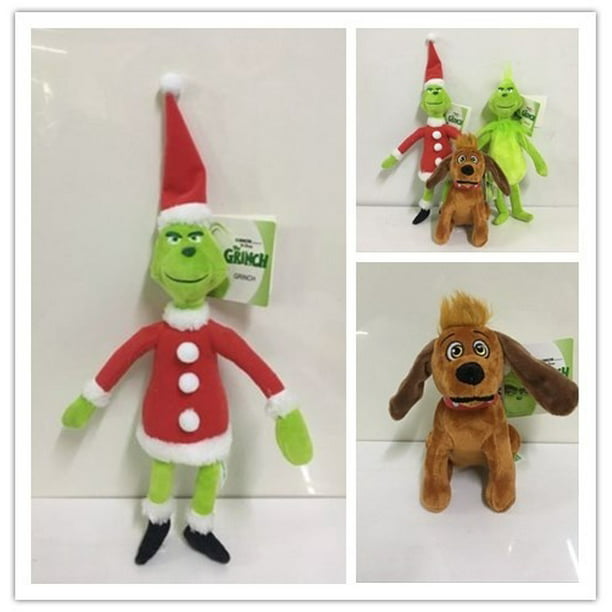 How the Grinch Stole Christmas Stuffed Plush Toy Grinch Max Dog Doll Kids Gifts